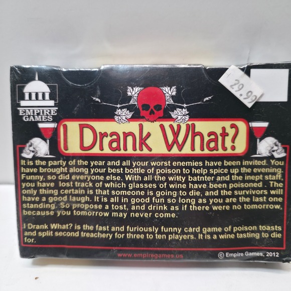I Drank What? 2nd Edition Game of Wine, Poison, Comedy Card Game - Picture 2 of 2